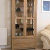 Opus Modern Oak Glass Display Cabinet