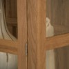Opus Modern Oak Glass Display Cabinet