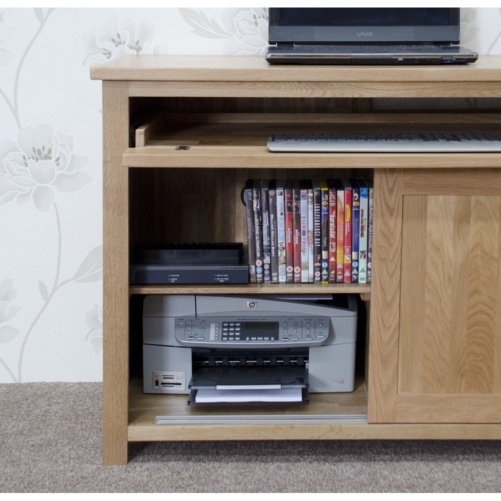 Opus Modern Oak Hideaway Computer Desk