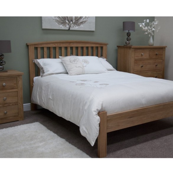 Opus Modern Oak Kingsize Arched Bed
