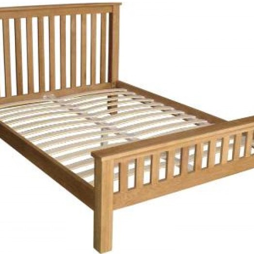Opus Modern Oak King-Size Rail Bed