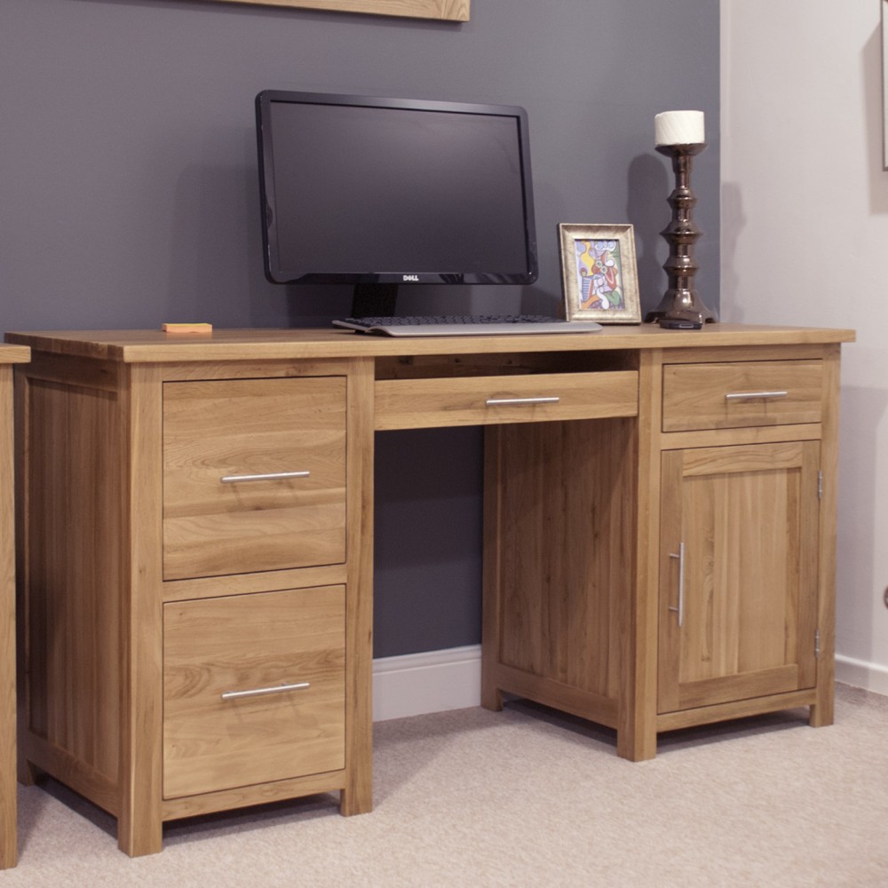 Opus Modern Oak Large Desk