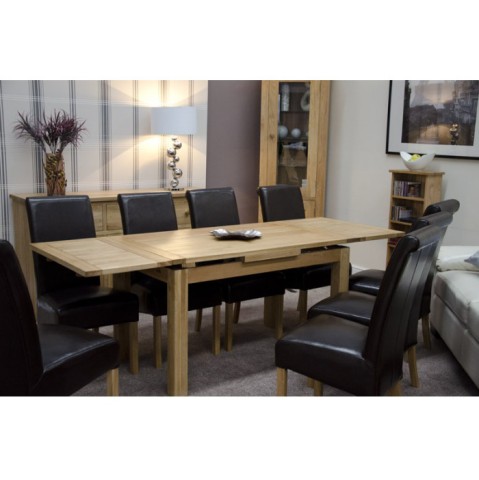 Opus Modern Oak Medium Drawleaf Extending Table