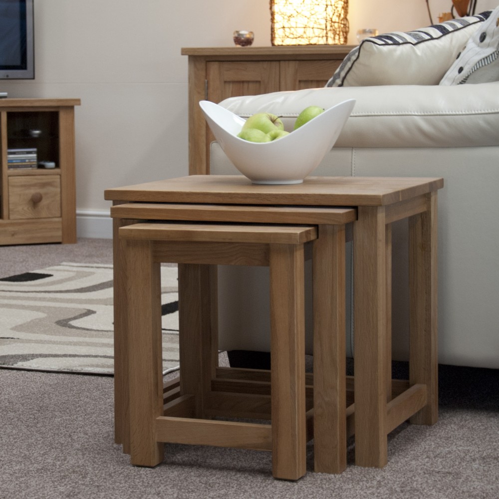 Opus Modern Oak Nest Of Tables