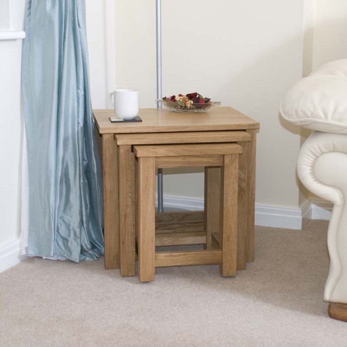 Opus Modern Oak Nest Of Tables