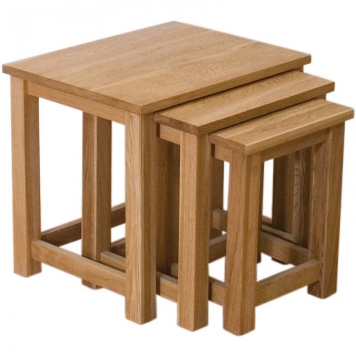 Opus Modern Oak Nest Of Tables