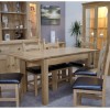 Opus Modern Oak Single Leaf Plain Top Extending Table 
