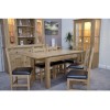 Opus Modern Oak Single Leaf Plain Top Extending Table Opus Modern Oak Single Leaf Plain Top Extending Table