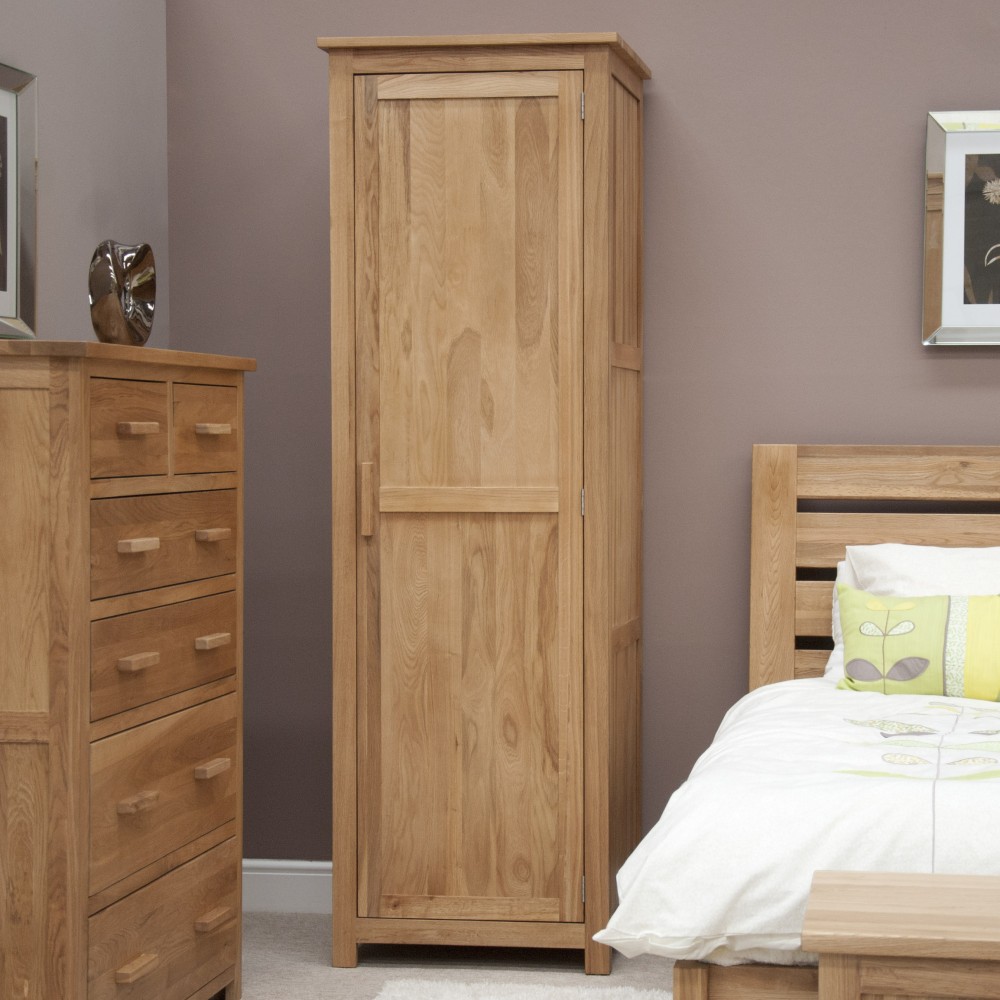 Opus Modern Oak Single Wardrobe