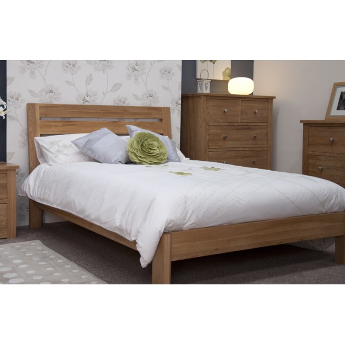 Opus Modern Oak Superking Slatted Bed