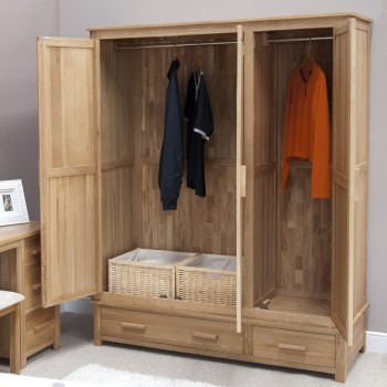 Opus Modern Oak Triple Wardrobe