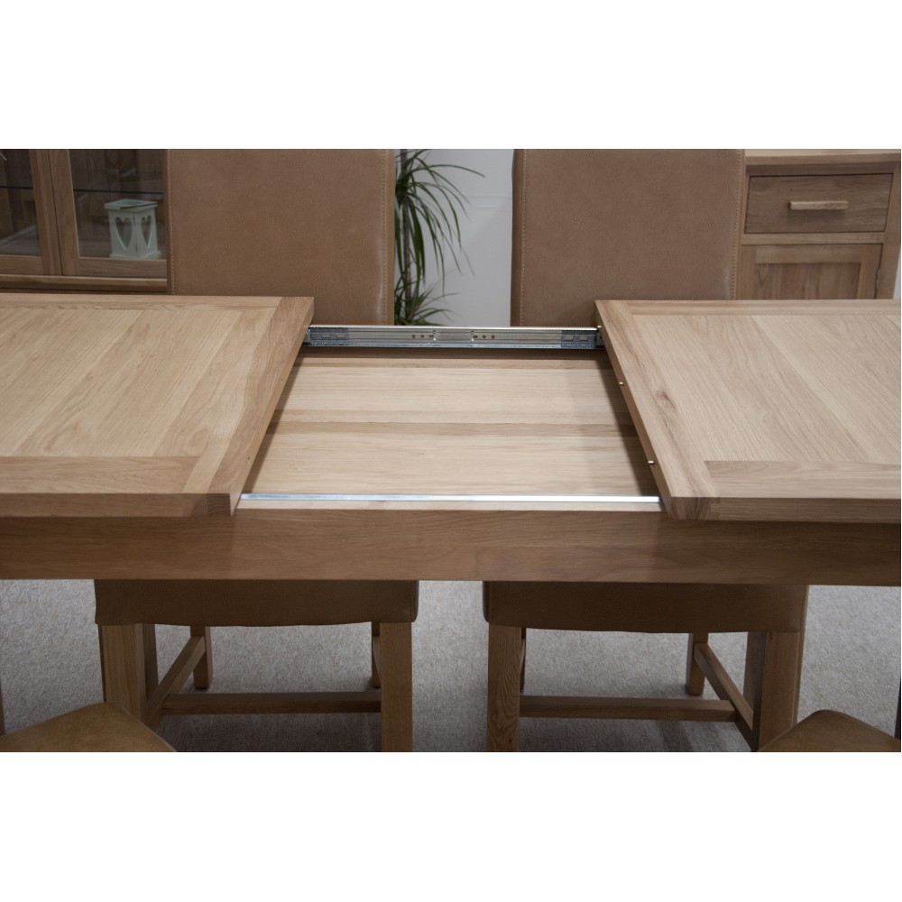 Opus Modern Oak Twin Leaf Extending Dining Table