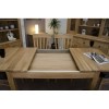 Opus Modern Oak Twin Leaf Plain Top Extending Table