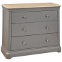 Pebble Grey Painted 2+2 Chest of Drawers