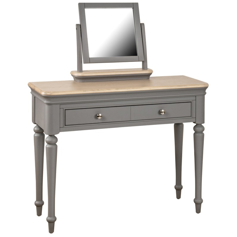 Pebble Grey Painted Dressing Table Mirror