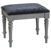 Pebble Grey Painted Dressing Table Stool