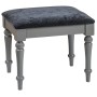 Pebble Grey Painted Dressing Table Stool