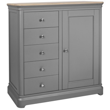 Pebble Grey Painted Gents Chest