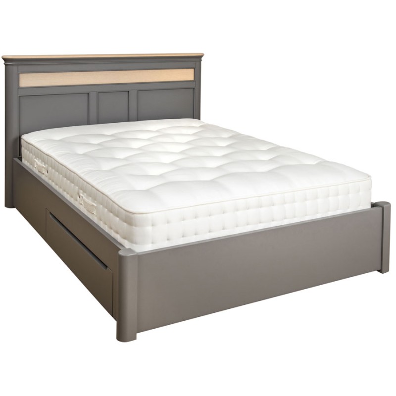 Pebble Grey Painted Kingsize Bed