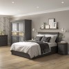 Pebble Grey Painted 2 Drawer Bedside Cabinet