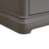 Pebble Grey Painted 2 Drawer Bedside Cabinet