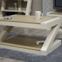 Z Painted 3X2 Coffee Table with Smoke Oak Top