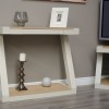 Z Painted  Hall Table with Natural Oak Top