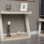 Z Painted  Hall Table with Natural Oak Top