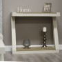 Z Painted Hall Table with Smoke Oak Top