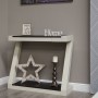 Z Painted Hall Table with Wenge Oak Top
