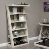 Z Painted Large Bookcase with Wenge Oak Top