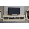 Z Painted Large Plasma TV Cabinet with Natural Oak Top Z Painted Large Plasma TV Cabinet with Natural Oak Top