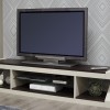 Z Painted Large Plasma TV Cabinet with Wenge Oak Top