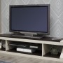 Z Painted Large Plasma TV Cabinet with Wenge Oak Top
