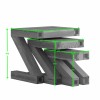 Z Painted Nest of Tables with Wenge Oak Top