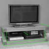 Z Painted Plasma TV Cabinet with Wenge Oak Top