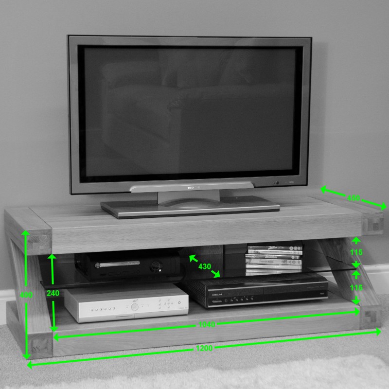 Z Painted Plasma TV Cabinet with Wenge Oak Top