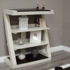 Z Painted Small Bookcase with Wenge Oak Top
