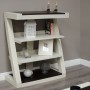 Z Painted Small Bookcase with Wenge Oak Top