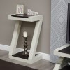 Z Painted Small Hall Table with Wenge Oak Top