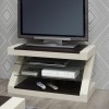 Z Painted  TV Cabinet with Wenge Oak Top
