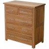 Opus Modern Oak 2 Over 3 Drawer Chest