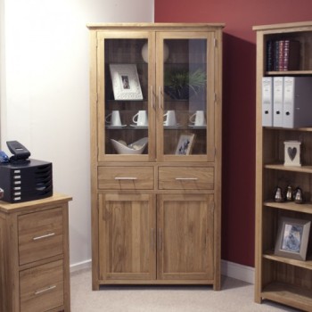 Opus Modern Oak 4 Door Library Unit