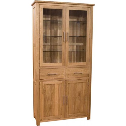 Opus Modern Oak 4 Door Library Unit