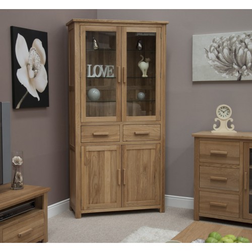 Opus Modern Oak 4 Door Library Unit
