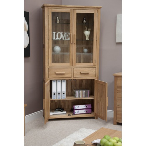 Opus Modern Oak 4 Door Library Unit