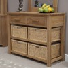 Opus Modern Oak Basket Console Table