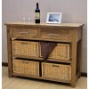 Opus Modern Oak Basket Console Table