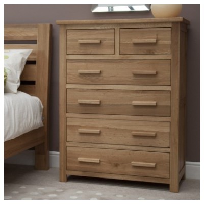 Opus Modern Oak 2 Over 4 Drawer Chest Opus Modern Oak 2 Over 4 Drawer Chest