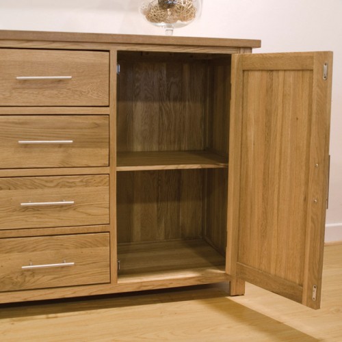 Opus Modern Oak Large Sideboard + Dresser Top